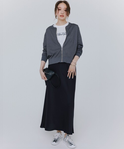 23区 S（ニジュウサンクチイサイサイズ）の「【洗える】CA ME TENTE ロゴ TEE（Tシャツ/カットソー・レディース・サックスブルー系/ホワイト系/ブラック系/カーキ系・32）」の8枚目の写真