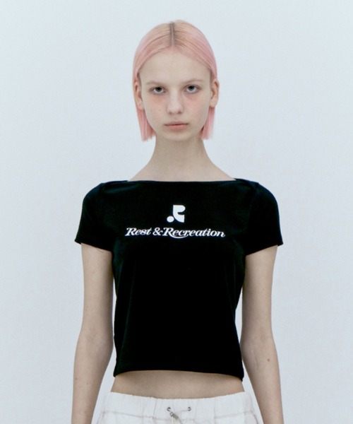 Rest&Recreation/レストアンドレクリエーション LOGO LIP NECK T