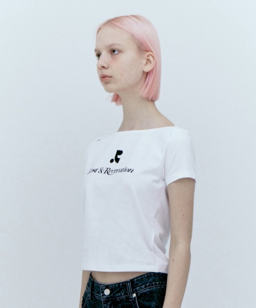 Rest&Recreation/レストアンドレクリエーション LOGO LIP NECK T