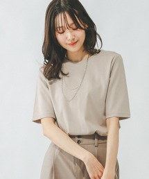 GLOBAL WORK | なめらかタッチコンパクトTシャツ5分袖/289388(Tシャツ/カットソー)