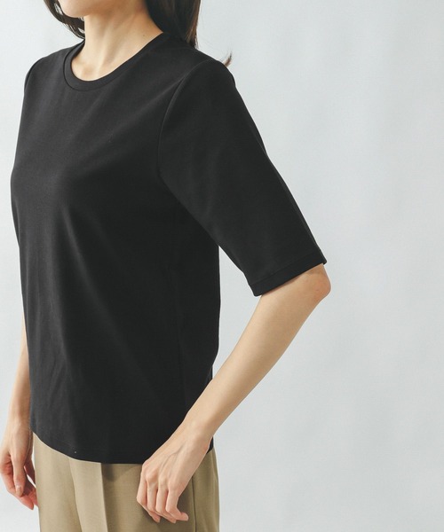 なめらかタッチコンパクトTシャツ5分袖/289388（Tシャツ/カットソー