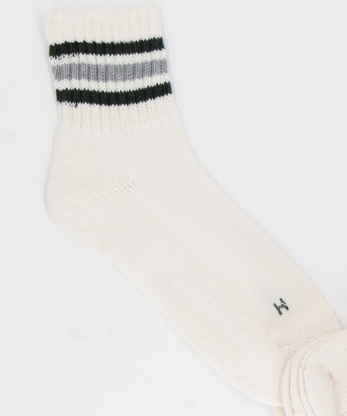 FREAK'S STORE（フリークスストア）の「ｼﾝｶｰ配色3本ﾗｲﾝｸｳｫｰﾀｰ(25.0-27.0cm対応)（ソックス/靴下・メンズ・その他9・ﾌﾘ-）」の4枚目の写真