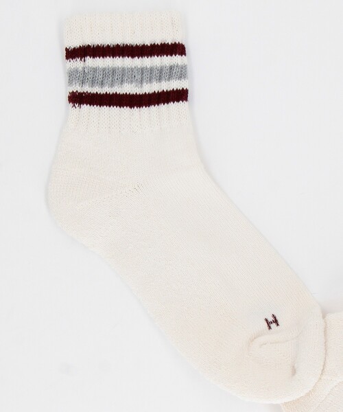 FREAK'S STORE（フリークスストア）の「ｼﾝｶｰ配色3本ﾗｲﾝｸｳｫｰﾀｰ(25.0-27.0cm対応)（ソックス/靴下・メンズ・その他9・ﾌﾘ-）」の2枚目の写真