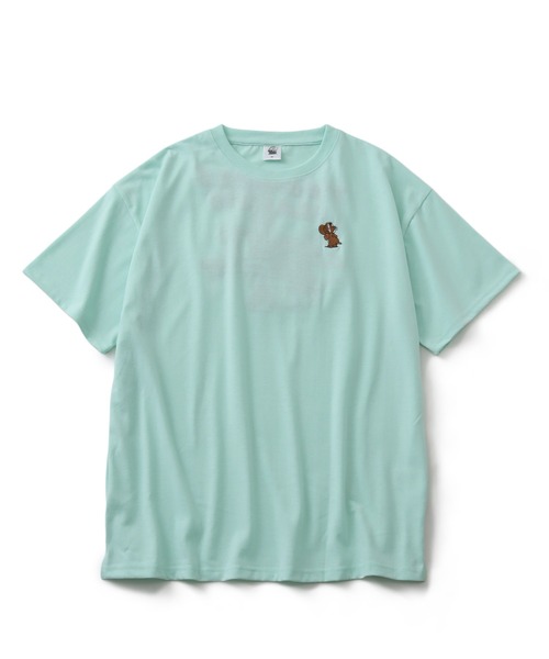 Tom&Jerry(トムアンドジェリー)の「【Tom & Jerry/トム & ジェリー】 アートワークデザイン サガラ刺繍 半袖 Tシャツ(Tシャツ/カットソー・レディース・ダークネイビー/ミント/オートミール/イエロー・M/L)」の22枚目の写真