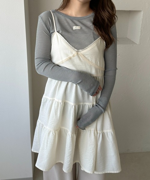 apres jour clair(アプレジュールクレア)の「【apres jour clair】2WAYシアートップス(Tシャツ/カットソー・レディース・アイボリー/ブラック/ブルー・フリー/X-LARGE)」の22枚目の写真