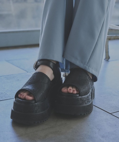 ガラソールボリュームサンダル セール】ガラソールボリュームサンダル(HARE)（サンダル）｜HARE