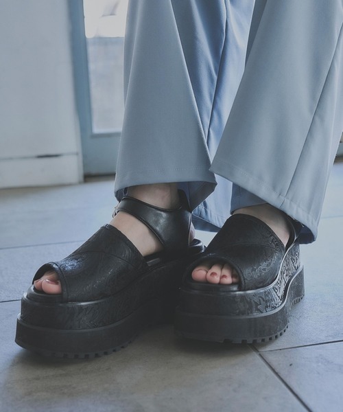 ガラソールボリュームサンダル セール】ガラソールボリュームサンダル(HARE)（サンダル）｜HARE