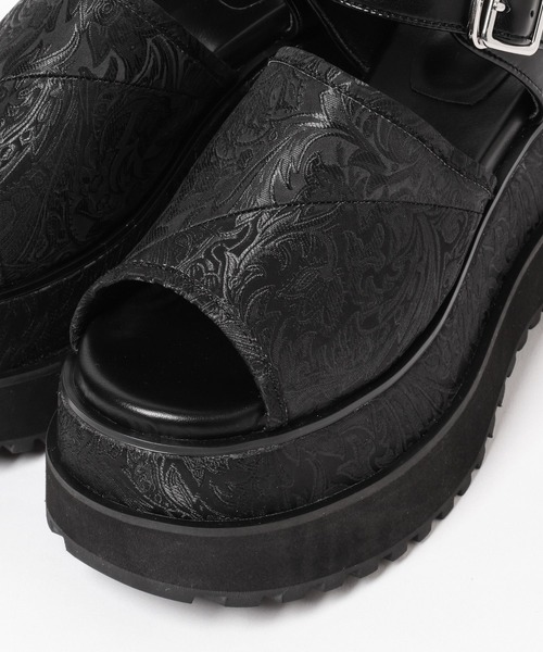 HARE（ハレ）の「ガラソールボリュームサンダル(HARE)（サンダル・レディース・グレー/ブラック・MEDIUM/LARGE）」の3枚目の写真