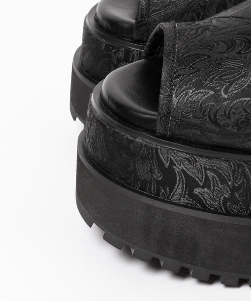 HARE（ハレ）の「ガラソールボリュームサンダル(HARE)（サンダル・レディース・グレー/ブラック・MEDIUM/LARGE）」の5枚目の写真