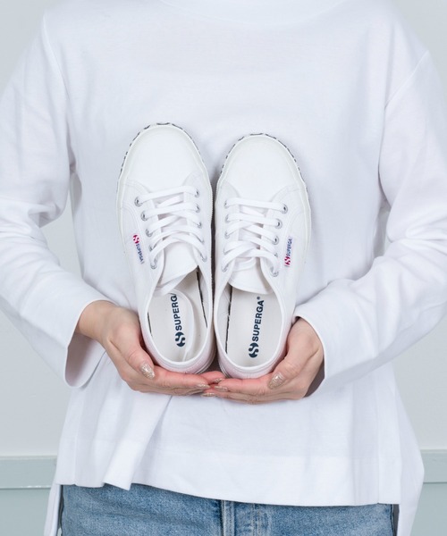 SUPERGA（スペルガ）の「【SUPERGA(スペルガ)】キャンバス スニーカー ロゴ（スニーカー・レディース・ホワイト/ブラック・35/36/37/37.5/38）」の11枚目の写真