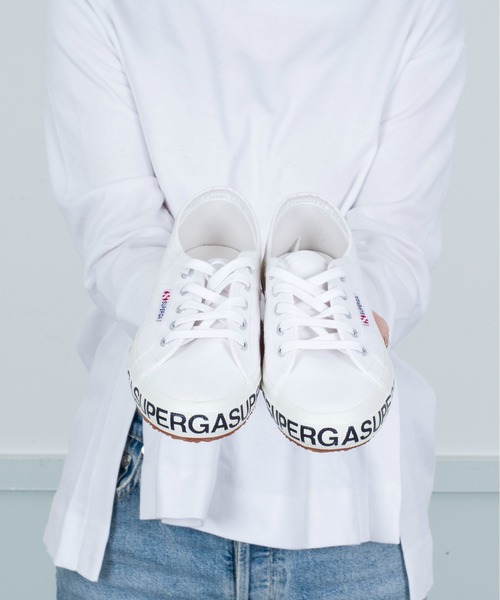 SUPERGA（スペルガ）の「【SUPERGA(スペルガ)】キャンバス スニーカー ロゴ（スニーカー・レディース・ホワイト/ブラック・35/36/37/37.5/38）」の12枚目の写真