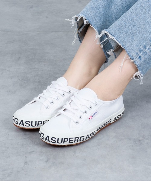 SUPERGA（スペルガ）の「【SUPERGA(スペルガ)】キャンバス スニーカー ロゴ（スニーカー・レディース・ホワイト/ブラック・35/36/37/37.5/38）」の13枚目の写真