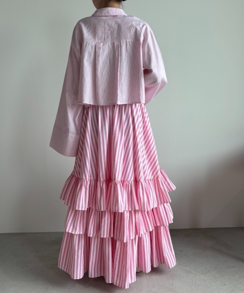 ストライプティアードスカート（スカート）｜PERNA（ペルナ）の