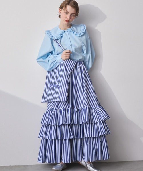 ストライプティアードスカート（スカート）｜PERNA（ペルナ）の