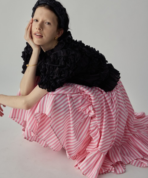 ストライプティアードスカート（スカート）｜PERNA（ペルナ）の