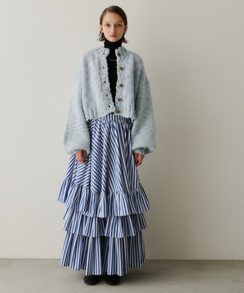 PERNA（ペルナ）の「ストライプティアードスカート（スカート・レディース・ピンク/ブルー・FREE）」の14枚目の写真