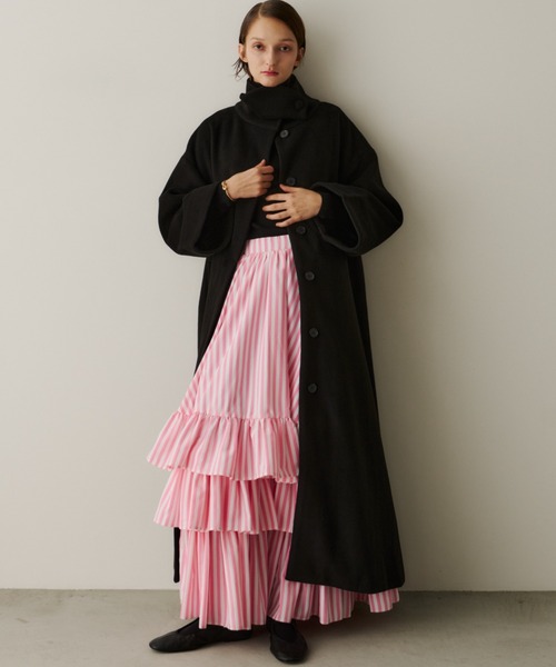 PERNA ストライプティアードスカート セール】ストライプティアードスカート（スカート）｜PERNA（ペルナ