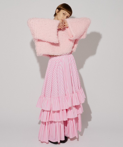 PERNA（ペルナ）の「ストライプティアードスカート（スカート・レディース・ピンク/ブルー・FREE）」の20枚目の写真