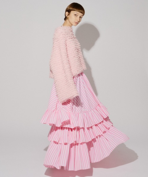 PERNA（ペルナ）の「ストライプティアードスカート（スカート・レディース・ピンク/ブルー・FREE）」の21枚目の写真