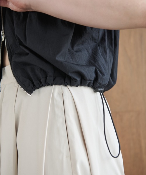 AIC.（エーアイシー）の「ダブルジップドロストノースリトップス（ベスト・レディース・キナリ/ブラック・FREE）」の10枚目の写真