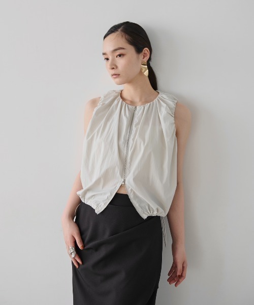 AIC.（エーアイシー）の「ダブルジップドロストノースリトップス（ベスト・レディース・キナリ/ブラック・FREE）」の19枚目の写真