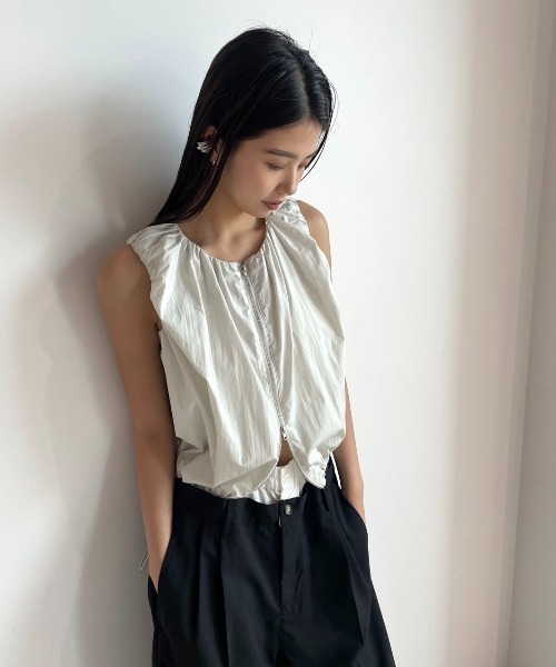 AIC.（エーアイシー）の「ダブルジップドロストノースリトップス（ベスト・レディース・キナリ/ブラック・FREE）」の15枚目の写真