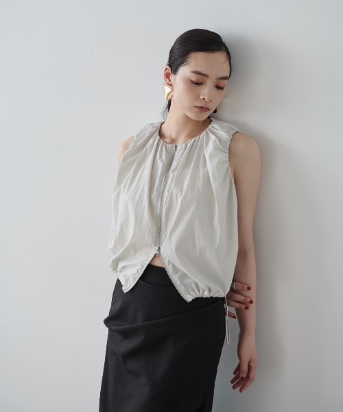 AIC.（エーアイシー）の「ダブルジップドロストノースリトップス（ベスト・レディース・キナリ/ブラック・FREE）」の18枚目の写真