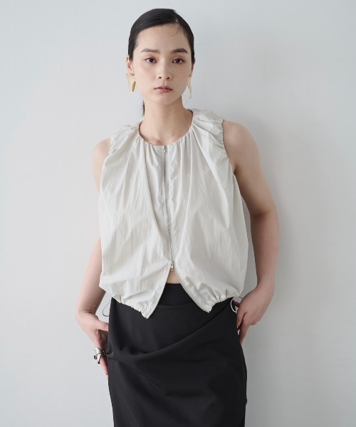 AIC.（エーアイシー）の「ダブルジップドロストノースリトップス（ベスト・レディース・キナリ/ブラック・FREE）」の22枚目の写真