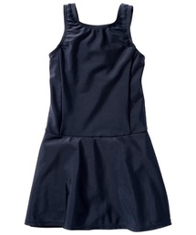 QUNTSTYLE（キュントスタイル）の「【ゆったりサイズ】【スクール水着　UVカット】Ａラインワンピース水着(ゼッケン付)（女の子）（水着）」