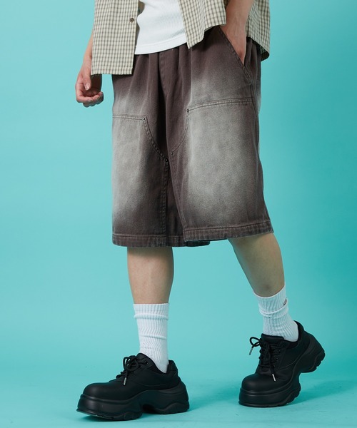 improves(インプローブス)の「ツイルブラスト加工 ダブルニーショートパンツ(その他パンツ・メンズ・ブラウン/ベージュ/ブラック・MEDIUM/LARGE)」の9枚目の写真
