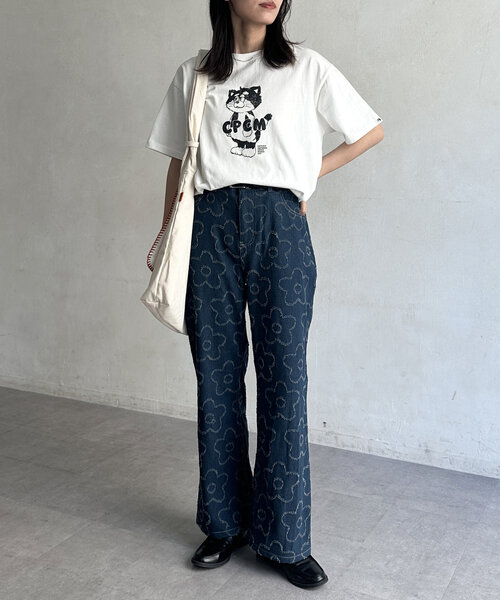CPCM(シーピーシーエム)の「フラワーフレアデニムパンツ(デニムパンツ・メンズ・ネイビー・SMALL/MEDIUM/LARGE)」の11枚目の写真