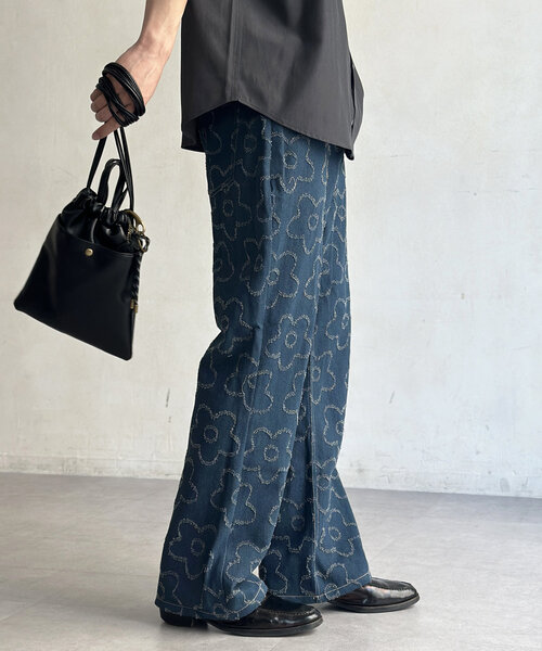 CPCM(シーピーシーエム)の「フラワーフレアデニムパンツ(デニムパンツ・メンズ・ネイビー・SMALL/MEDIUM/LARGE)」の15枚目の写真