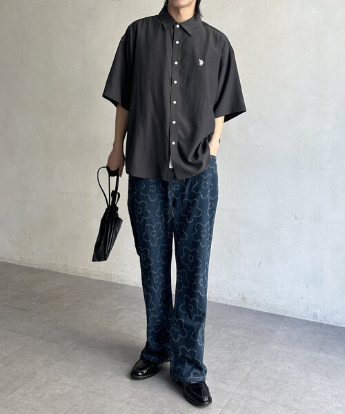 CPCM(シーピーシーエム)の「フラワーフレアデニムパンツ(デニムパンツ・メンズ・ネイビー・SMALL/MEDIUM/LARGE)」の16枚目の写真