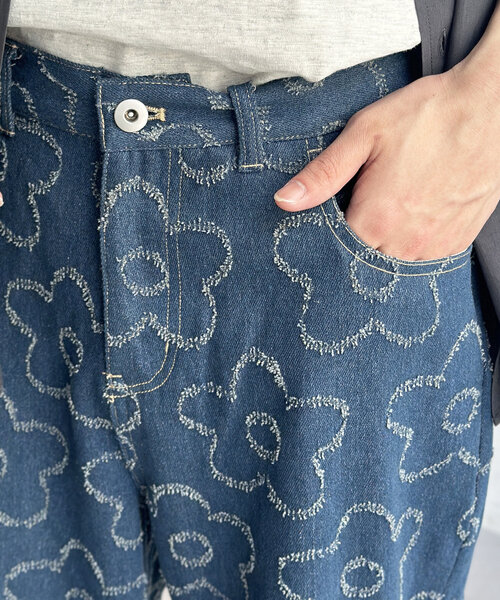 CPCM(シーピーシーエム)の「フラワーフレアデニムパンツ(デニムパンツ・メンズ・ネイビー・SMALL/MEDIUM/LARGE)」の17枚目の写真