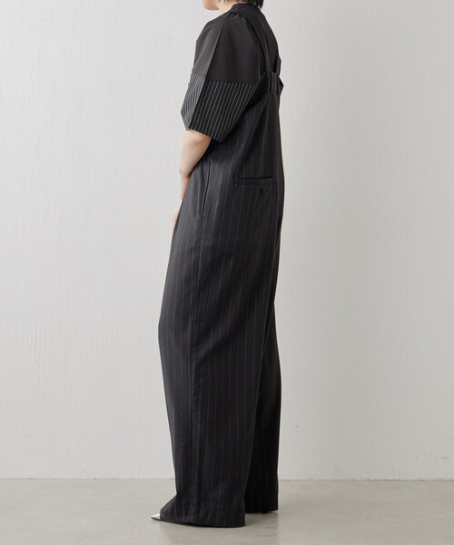 ear PAPILLONNER（イアパピヨネ）の「ワイドサロペット【SUM1 STYLE(スミスタイル)】（サロペット/オーバーオール・レディース・ブラック・FREE）」の21枚目の写真