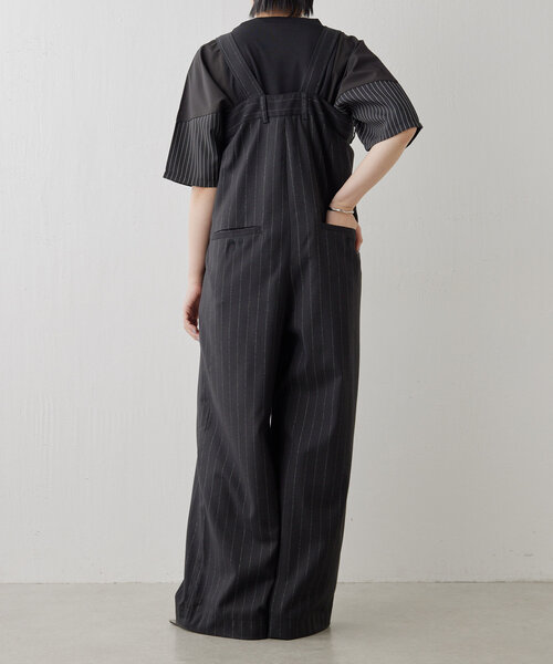 ear PAPILLONNER（イアパピヨネ）の「ワイドサロペット【SUM1 STYLE(スミスタイル)】（サロペット/オーバーオール・レディース・ブラック・FREE）」の20枚目の写真