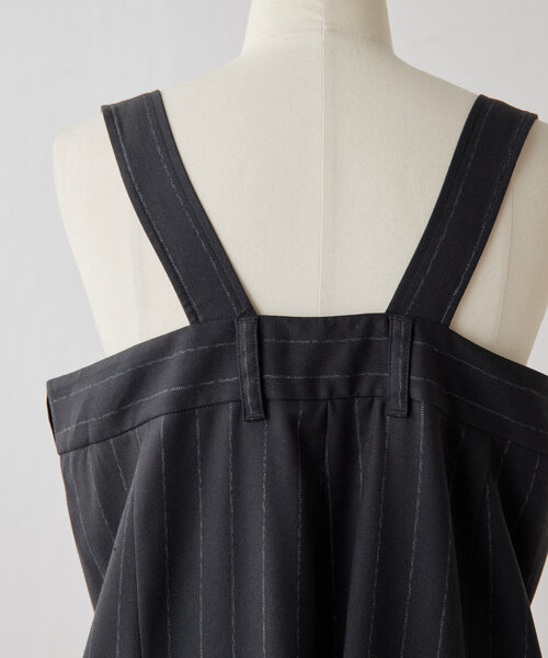 ear PAPILLONNER（イアパピヨネ）の「ワイドサロペット【SUM1 STYLE(スミスタイル)】（サロペット/オーバーオール・レディース・ブラック・FREE）」の6枚目の写真