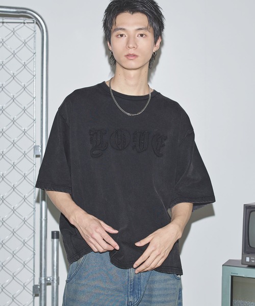 MSG(エムエスジー)の「ヴィンテージライクスローガンロゴパッチTシャツ【UNISEX】(Tシャツ/カットソー・メンズ・ホワイト/ブラック/ブラック系/ブラック系その他/ホワイト系その他・XL/L/M/S)」の5枚目の写真