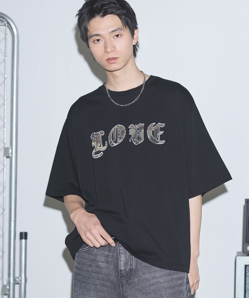 MSG(エムエスジー)の「ヴィンテージライクスローガンロゴパッチTシャツ【UNISEX】(Tシャツ/カットソー・メンズ・ホワイト/ブラック/ブラック系/ブラック系その他/ホワイト系その他・XL/L/M/S)」の4枚目の写真