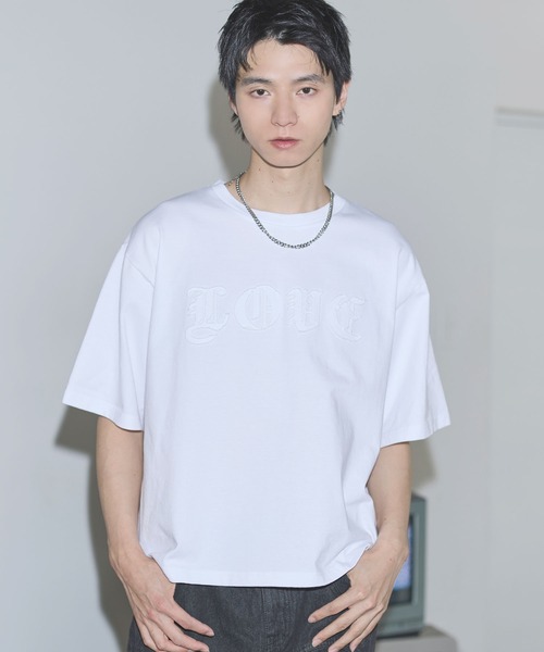 MSG(エムエスジー)の「ヴィンテージライクスローガンロゴパッチTシャツ【UNISEX】(Tシャツ/カットソー・メンズ・ホワイト/ブラック/ブラック系/ブラック系その他/ホワイト系その他・XL/L/M/S)」の7枚目の写真