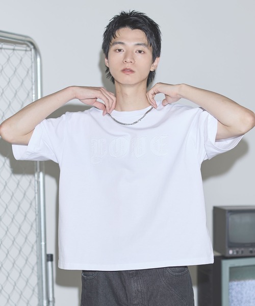 MSG(エムエスジー)の「ヴィンテージライクスローガンロゴパッチTシャツ【UNISEX】(Tシャツ/カットソー・メンズ・ホワイト/ブラック/ブラック系/ブラック系その他/ホワイト系その他・XL/L/M/S)」の8枚目の写真