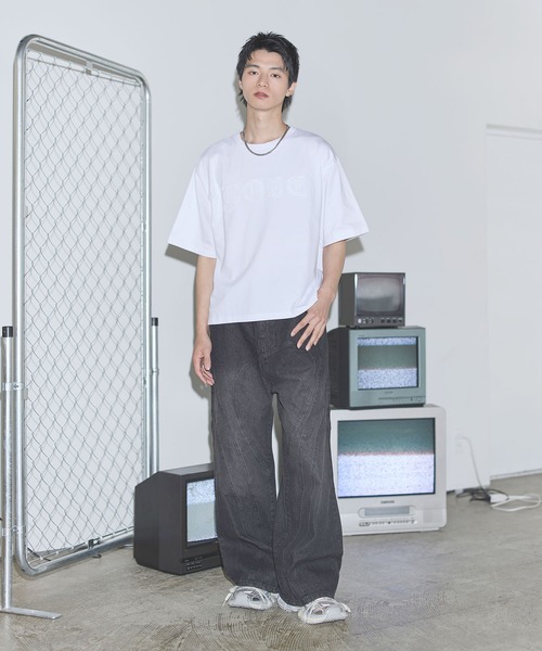 MSG(エムエスジー)の「ヴィンテージライクスローガンロゴパッチTシャツ【UNISEX】(Tシャツ/カットソー・メンズ・ホワイト/ブラック/ブラック系/ブラック系その他/ホワイト系その他・XL/L/M/S)」の11枚目の写真