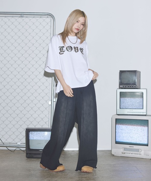 MSG(エムエスジー)の「ヴィンテージライクスローガンロゴパッチTシャツ【UNISEX】(Tシャツ/カットソー・メンズ・ホワイト/ブラック/ブラック系/ブラック系その他/ホワイト系その他・XL/L/M/S)」の15枚目の写真