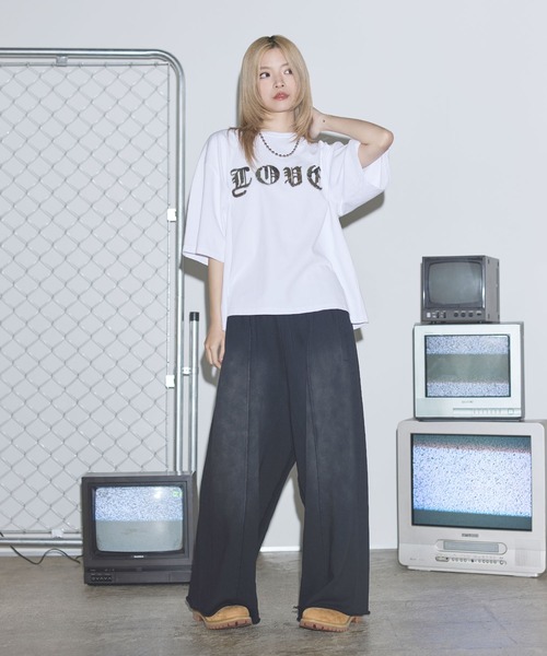 MSG(エムエスジー)の「ヴィンテージライクスローガンロゴパッチTシャツ【UNISEX】(Tシャツ/カットソー・メンズ・ホワイト/ブラック/ブラック系/ブラック系その他/ホワイト系その他・XL/L/M/S)」の16枚目の写真