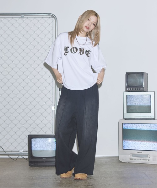 MSG(エムエスジー)の「ヴィンテージライクスローガンロゴパッチTシャツ【UNISEX】(Tシャツ/カットソー・メンズ・ホワイト/ブラック/ブラック系/ブラック系その他/ホワイト系その他・XL/L/M/S)」の17枚目の写真
