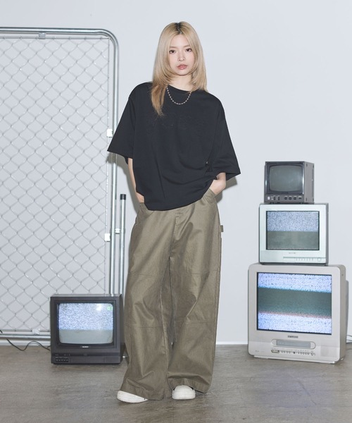 MSG(エムエスジー)の「ヴィンテージライクスローガンロゴパッチTシャツ【UNISEX】(Tシャツ/カットソー・メンズ・ホワイト/ブラック/ブラック系/ブラック系その他/ホワイト系その他・XL/L/M/S)」の19枚目の写真