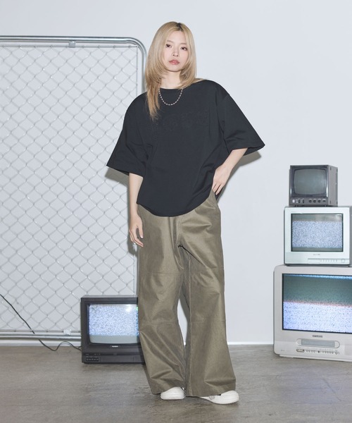MSG(エムエスジー)の「ヴィンテージライクスローガンロゴパッチTシャツ【UNISEX】(Tシャツ/カットソー・メンズ・ホワイト/ブラック/ブラック系/ブラック系その他/ホワイト系その他・XL/L/M/S)」の21枚目の写真