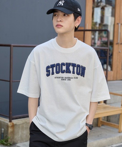 WEGO(ウィゴー)の「WEGO/サガラワッペンロゴBIG T(Tシャツ/カットソー・メンズ・ブラウン/ホワイト/アッシュグレー/ダークグリーン/ブラック・MEDIUM/LARGE)」の13枚目の写真