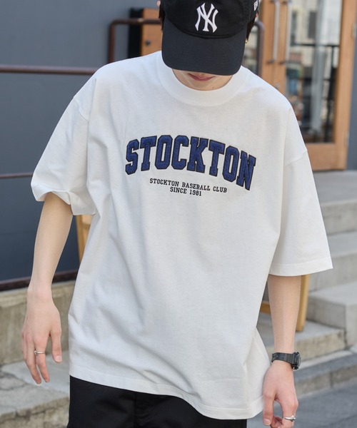 WEGO(ウィゴー)の「WEGO/サガラワッペンロゴBIG T(Tシャツ/カットソー・メンズ・ブラウン/ホワイト/アッシュグレー/ダークグリーン/ブラック・MEDIUM/LARGE)」の14枚目の写真