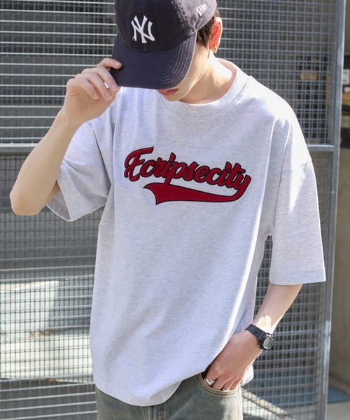 WEGO(ウィゴー)の「WEGO/サガラワッペンロゴBIG T(Tシャツ/カットソー・メンズ・ブラウン/ホワイト/アッシュグレー/ダークグリーン/ブラック・MEDIUM/LARGE)」の20枚目の写真